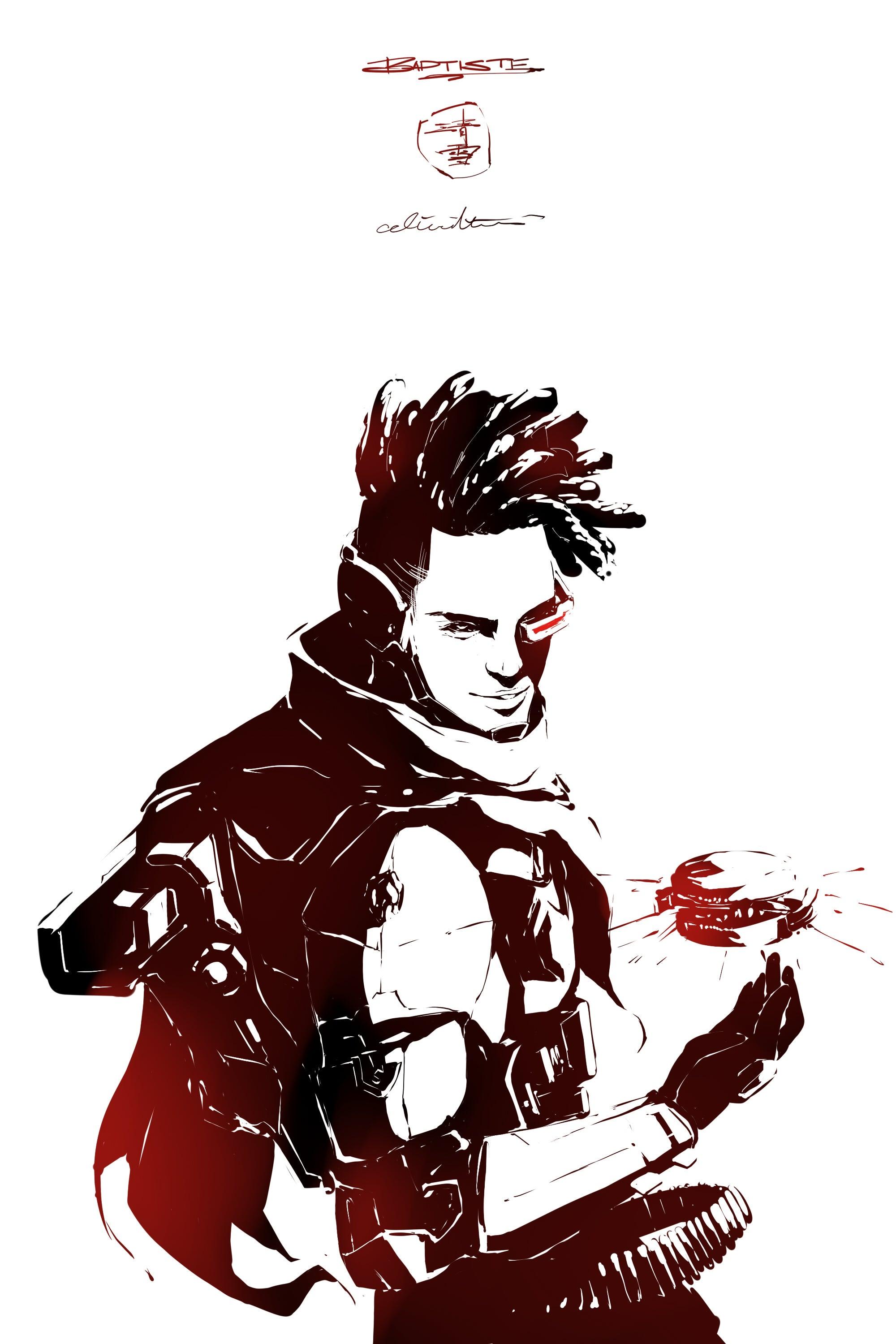 2000x3000 New skin hype Talon Baptiste fanart: Overwatch