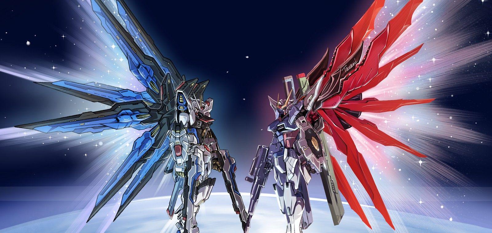 1600x759 Gundam Seed Strike Freedom Wallpaper