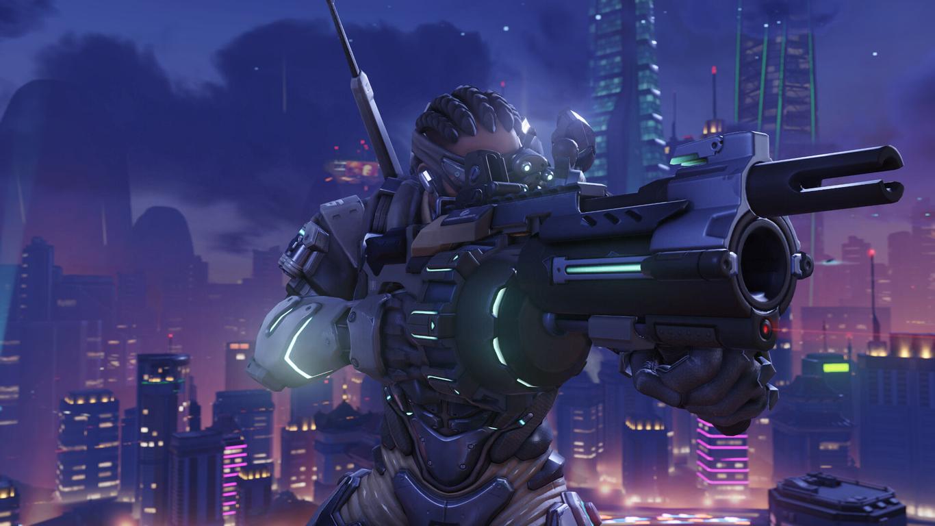 1366x768 Overwatch Baptiste Spec OP Desert OP By Hcpunk