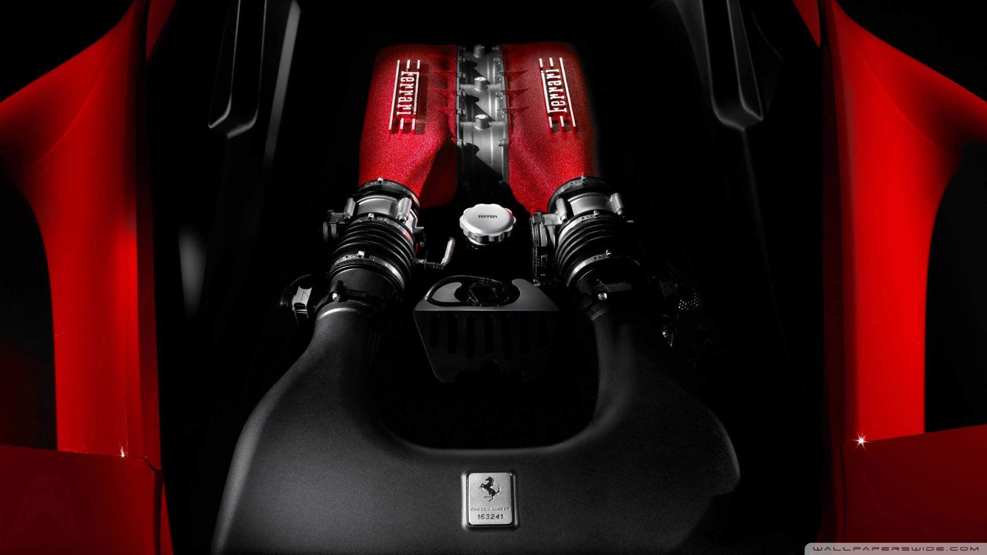 1920x1080 Ferrari 458 Italia Engine Ultra HD Desktop Background Wallpaper for 4K UHD TV : Widescreen & UltraWide Desktop & Laptop : Tablet