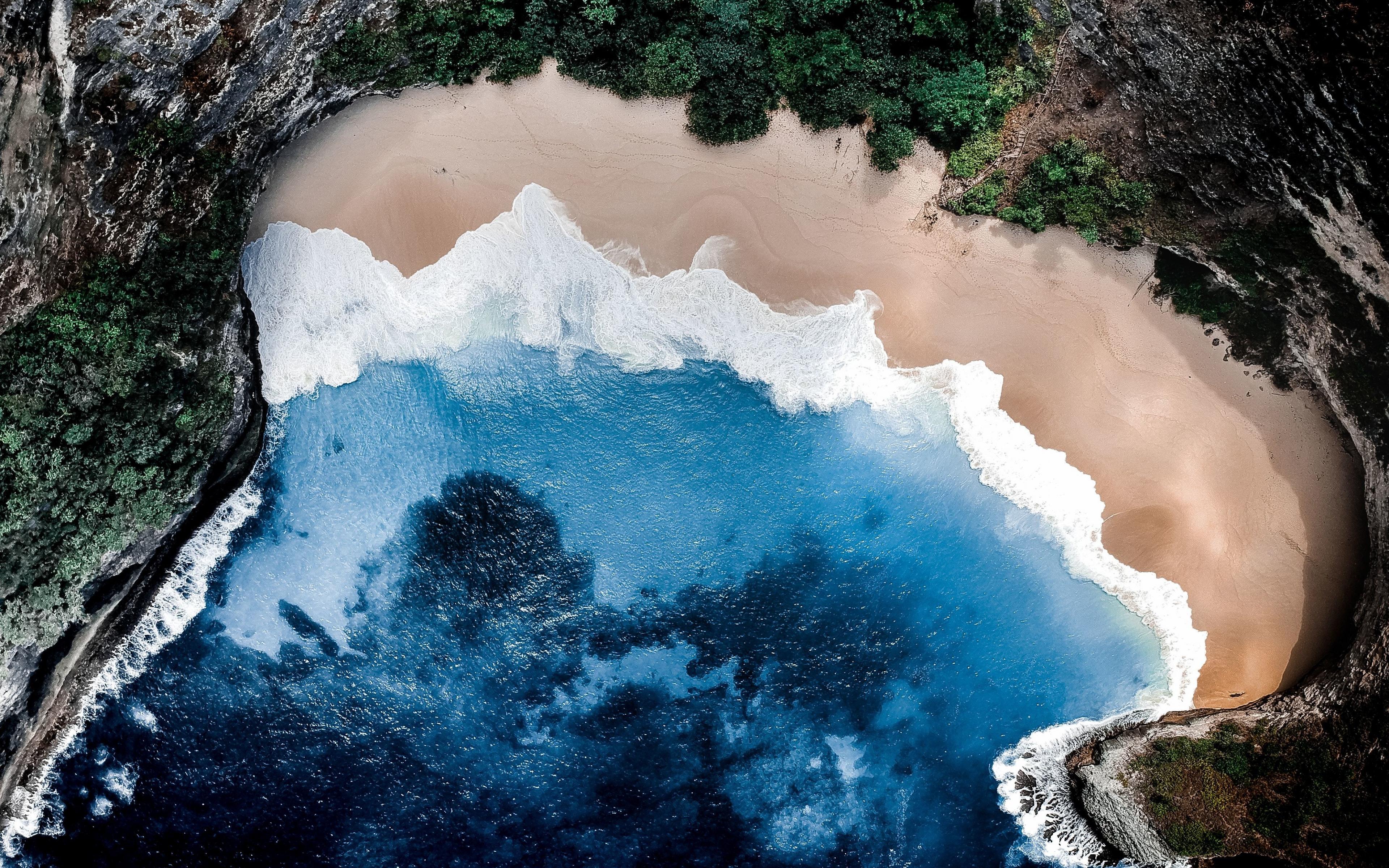 3840x2400 Desktop Wallpaper Nature, Beach, Coast, Aerial View, 4k, HD Image, Picture, Background, B7e489