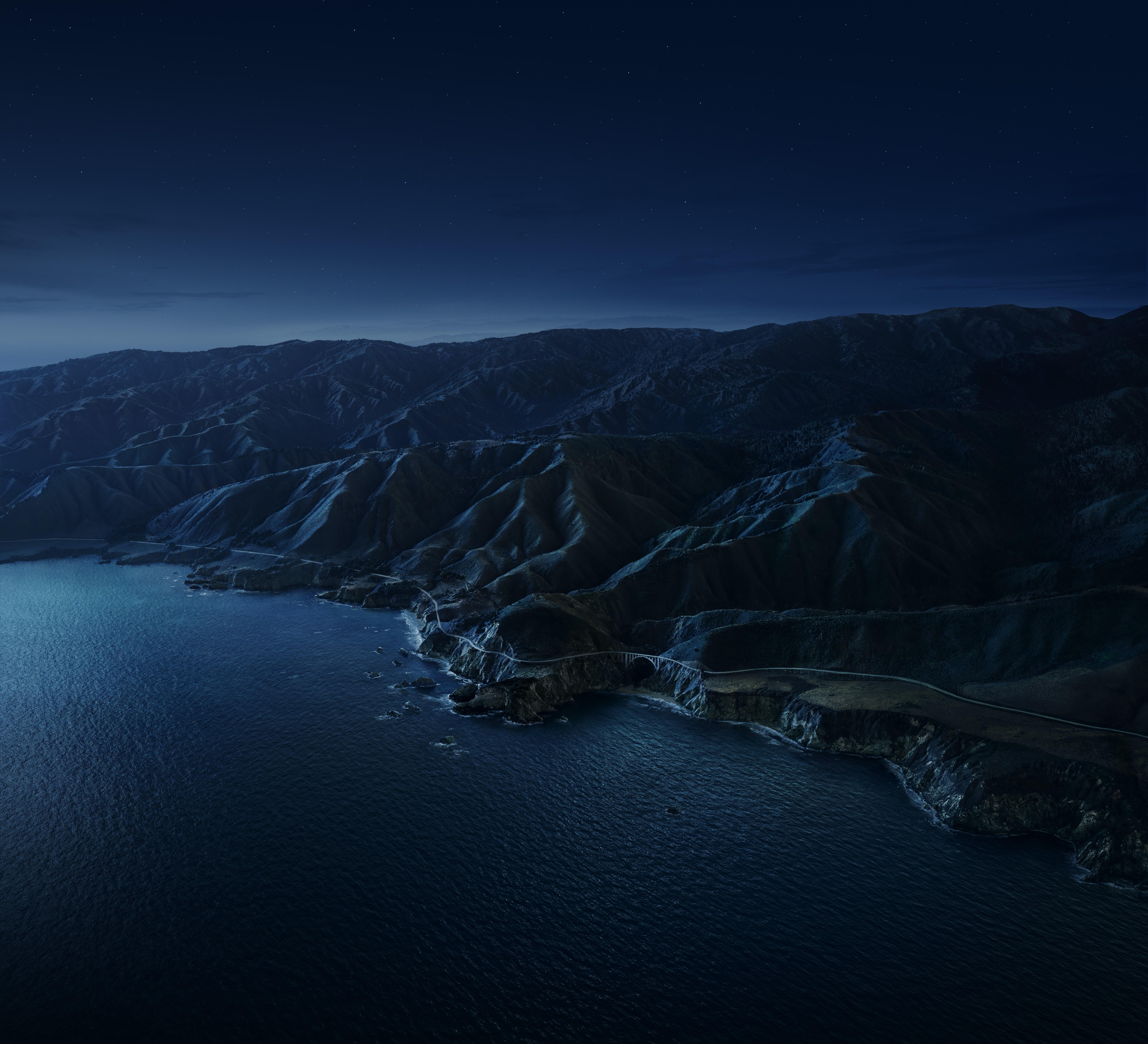 6016x5469 Aerial Apple Inc Big Sur Coastline Landscape Mountain Ocean Wallpaper:6016x5469