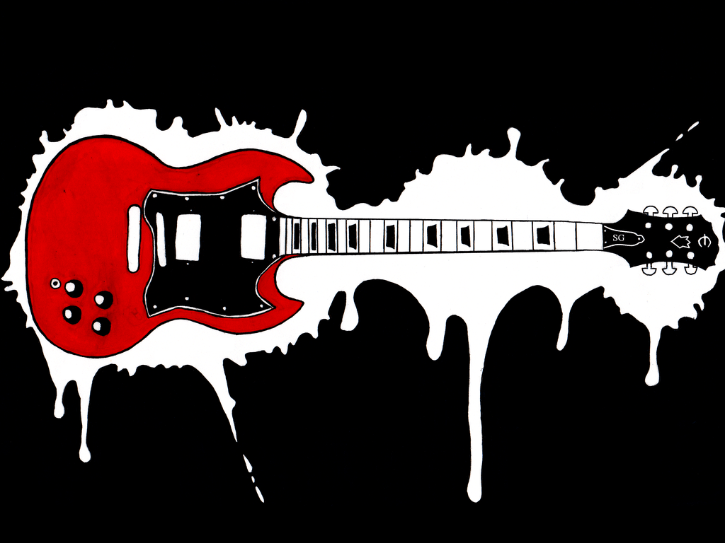 1024x768 Gibson Sg Wallpaper Negative By Billythemountainjpg Sg HD Wallpaper