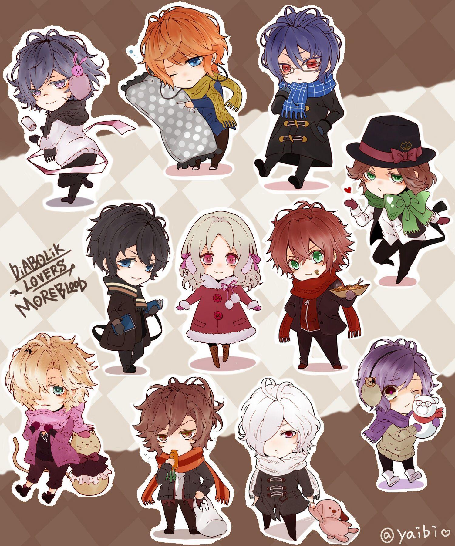 1500x1800 Diabolik Lovers Chibi Wallpaper