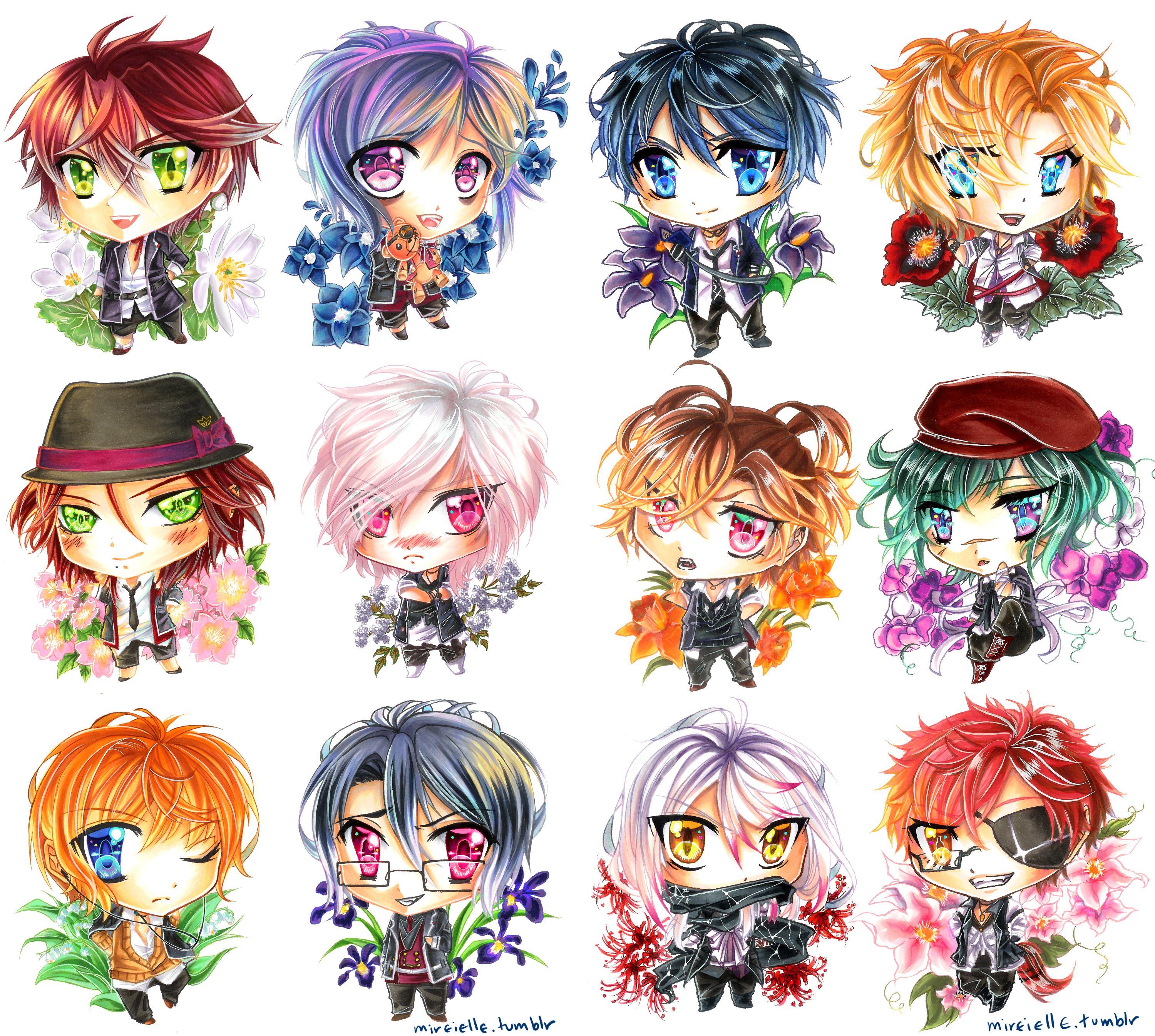 3000x2693 Diabolik Lovers Chibi Wallpaper