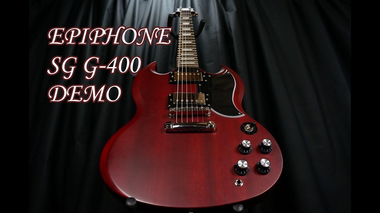 1280x720 Epiphone SG G400 DEMO