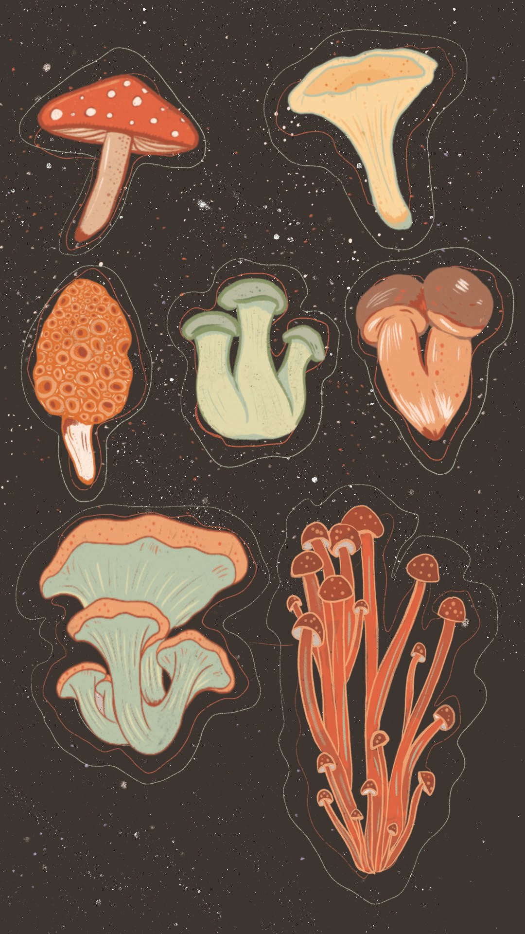 Mushroom wallpaper Cute aesthetic  Mushroom wallpaper Phone wallpaper  patterns Phone wallpaper design
