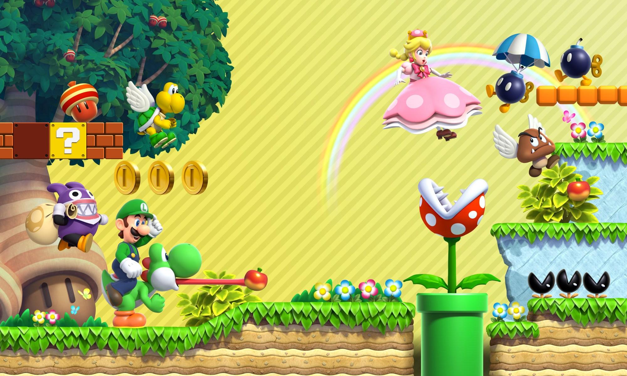 2000x1200 Mushroom Kingdom Features As New Wallpaper From My Nintendo Nintendo News