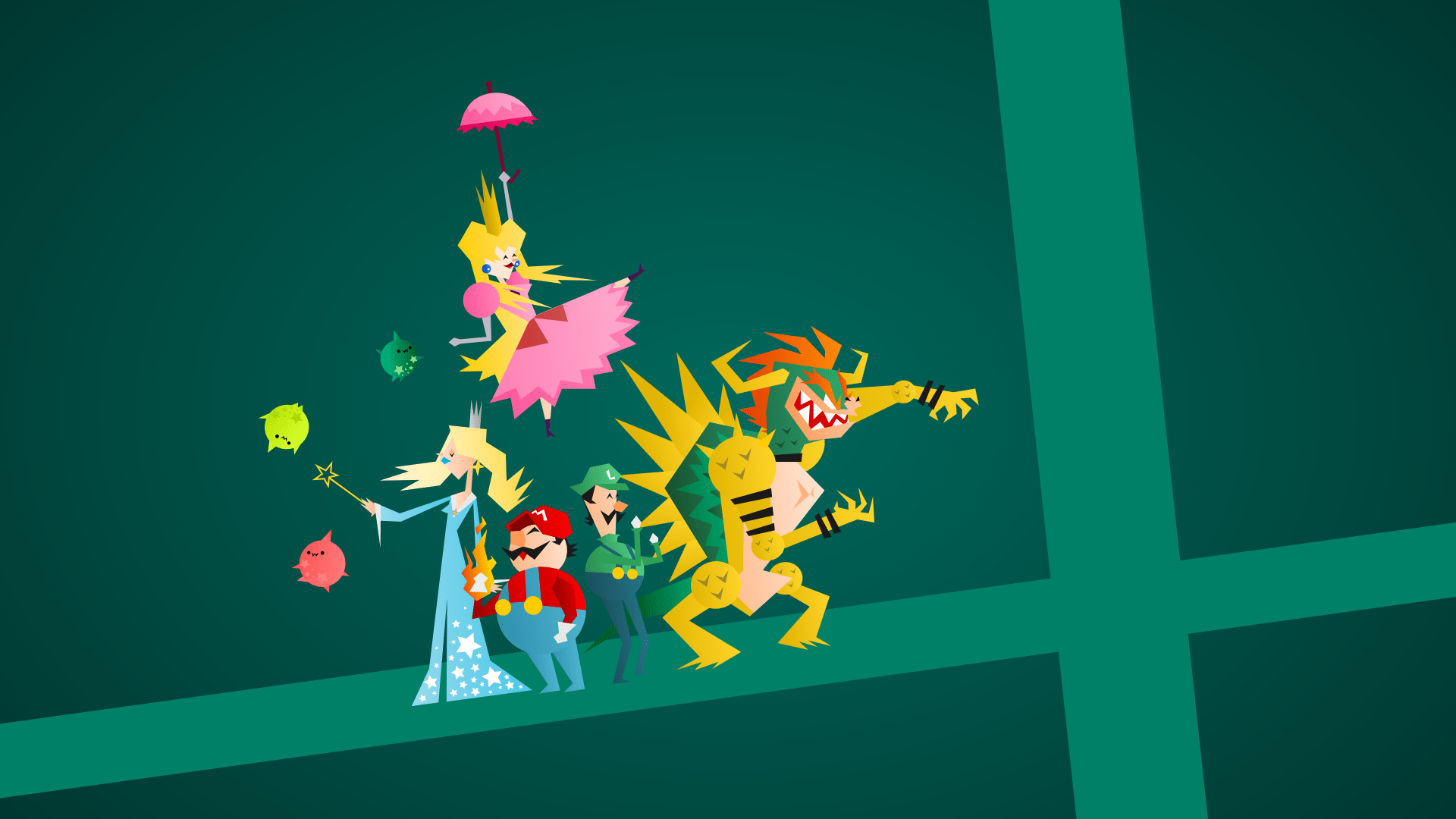 1920x1080 Mushroom Kingdom Smashers