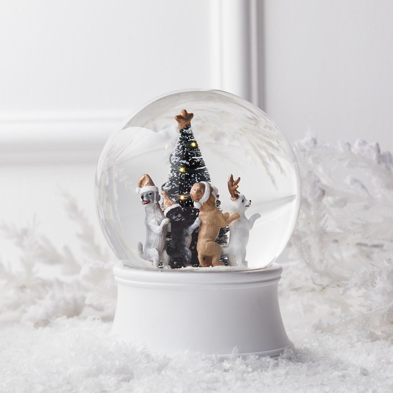 1280x1280 Merry Dogs Snow Globe