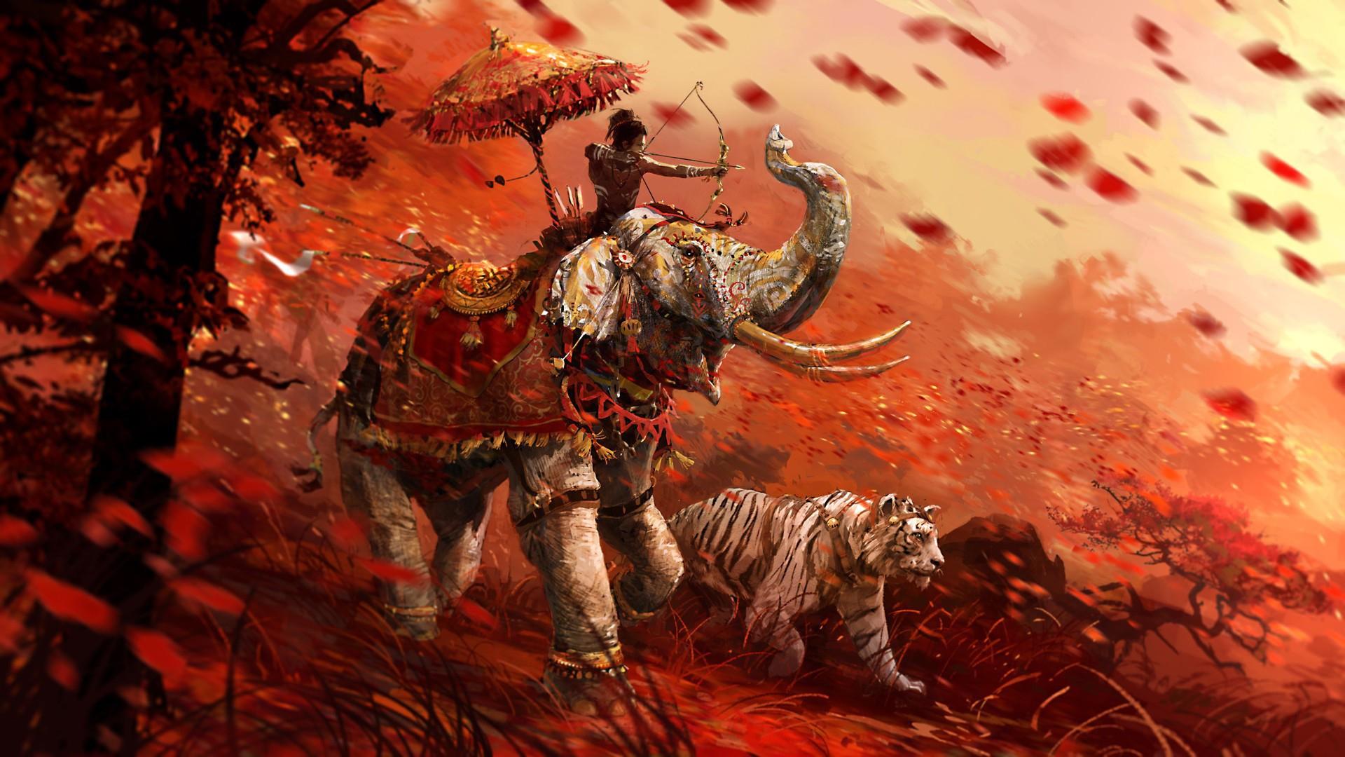 1920x1080 Indian war elephants Desktop wallpaper 1920x1080