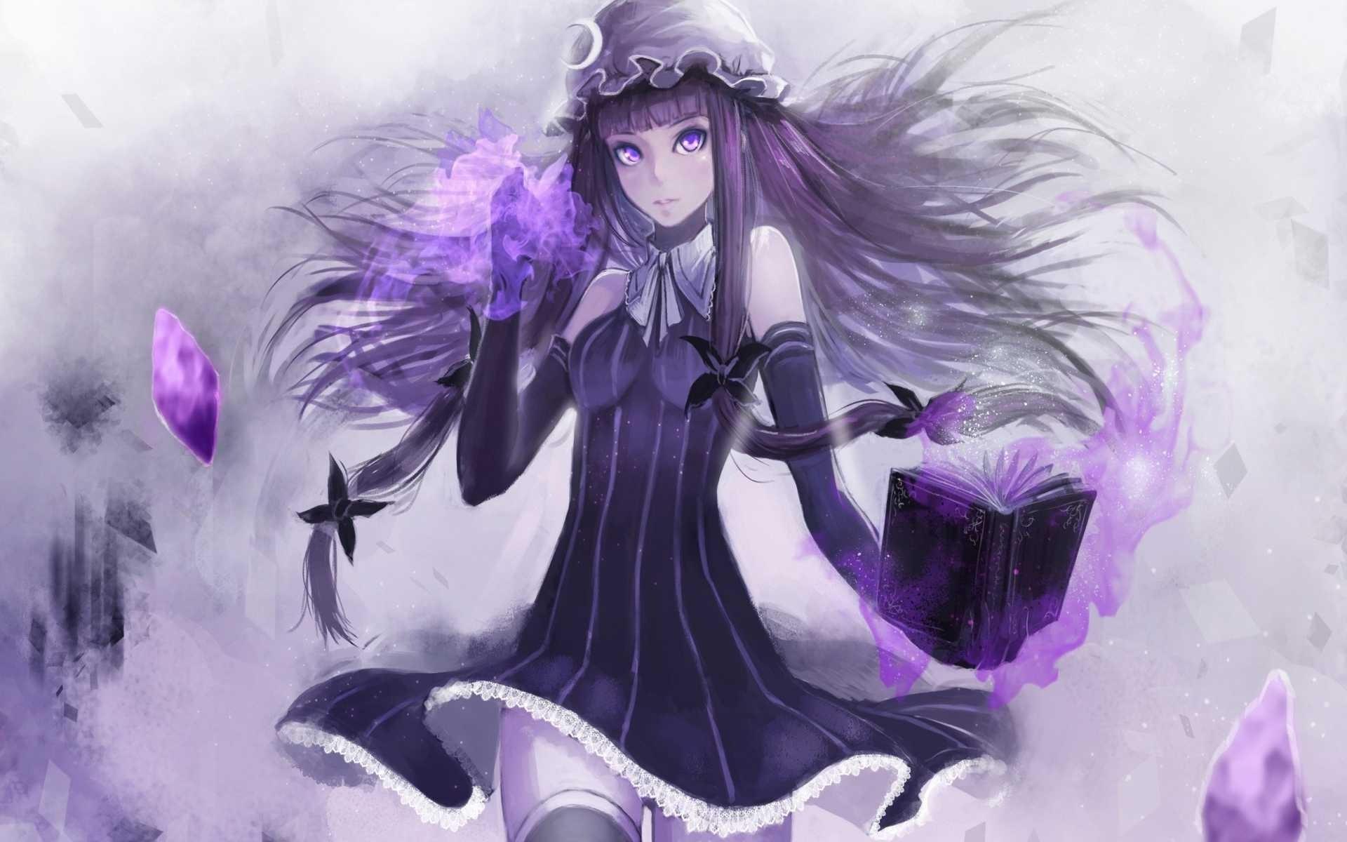 1920x1200 manga, Patchouli Knowledge Wallpaper HD / Desktop and Mobile Background