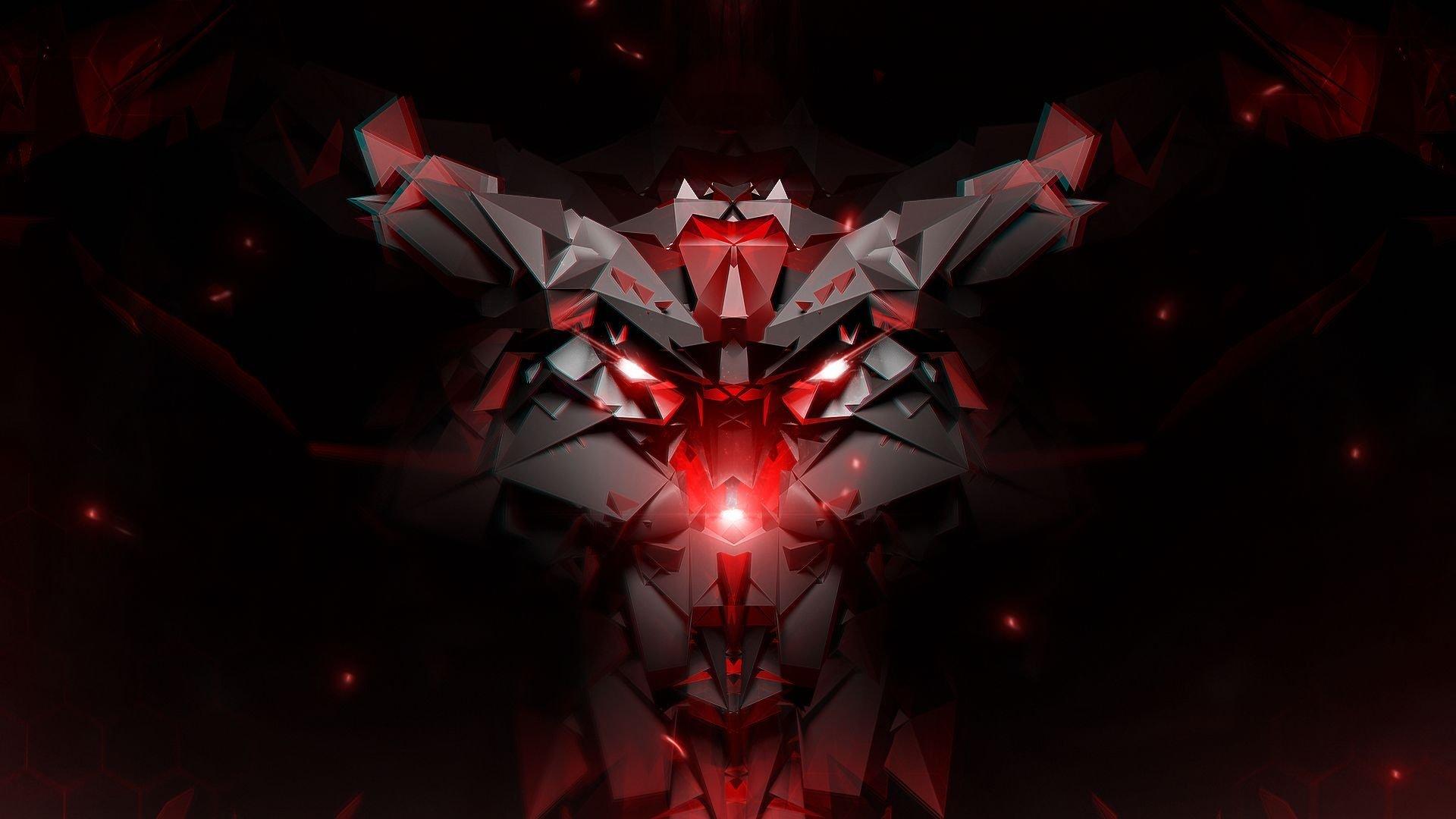 1920x1080 Red And Black Demon Wallpaper