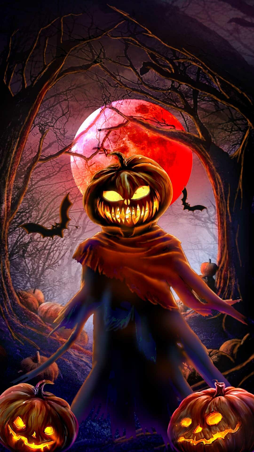1080x1920 2D Halloween Jack O Lantern, Rucha Rane