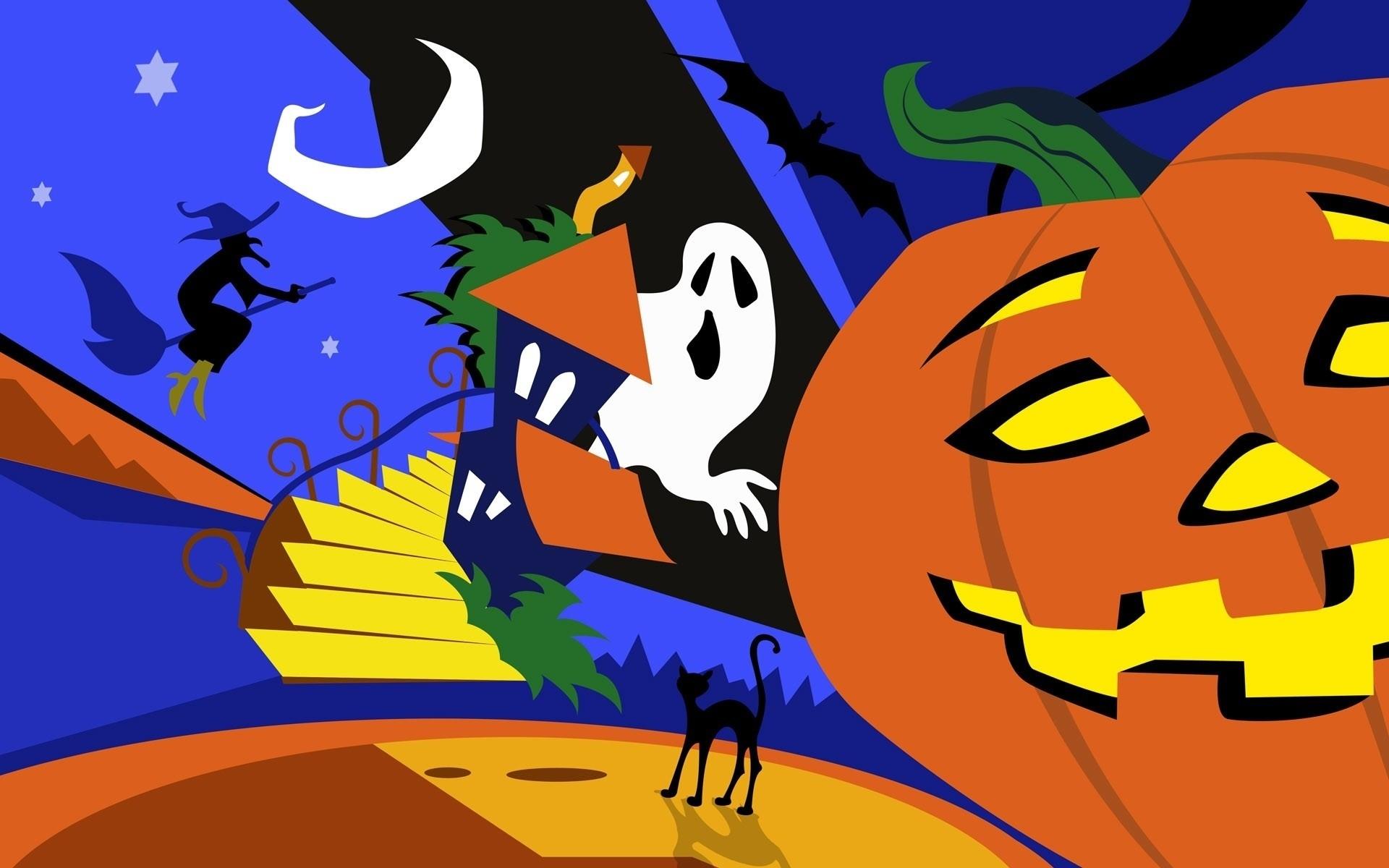1920x1200 Colourful Halloween Art