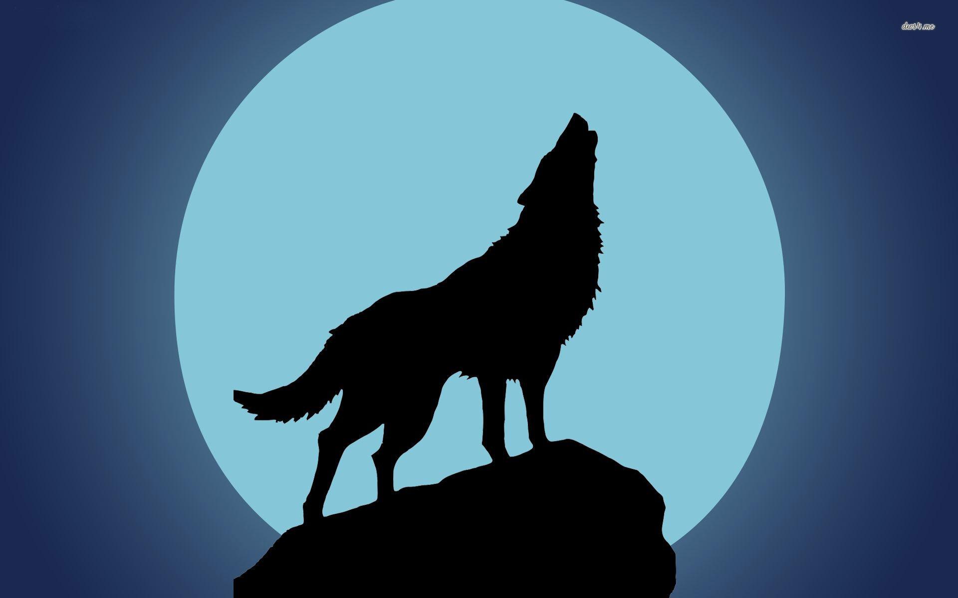 1920x1200 Wolf Howling At The Moon Wallpaper
