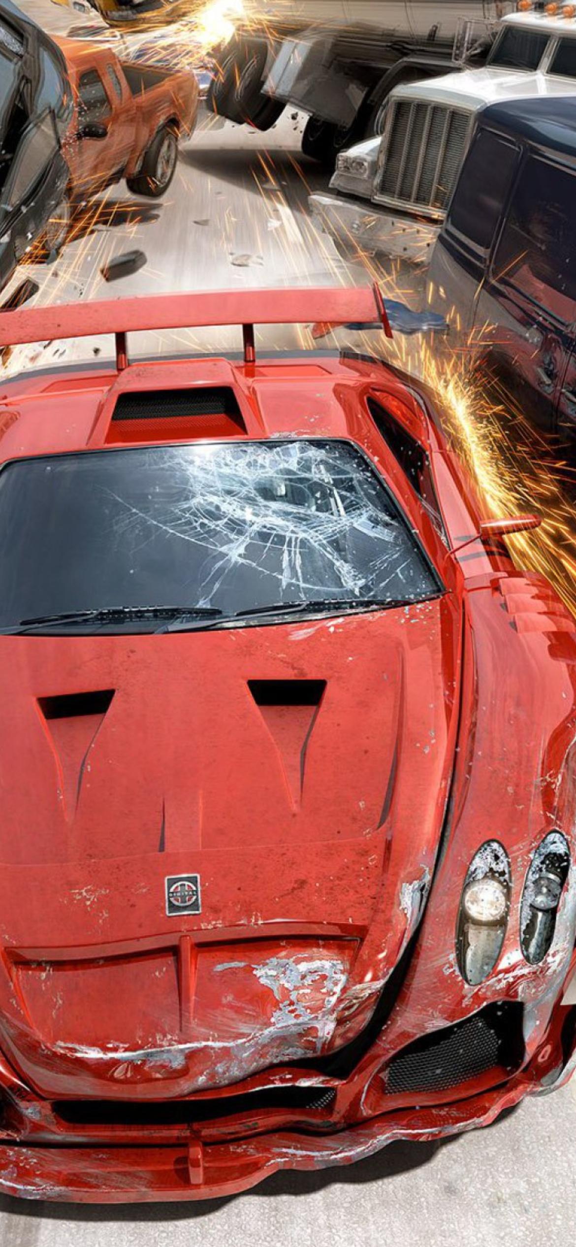 1170x2532 Burnout Revenge Wallpaper for iPhone XR