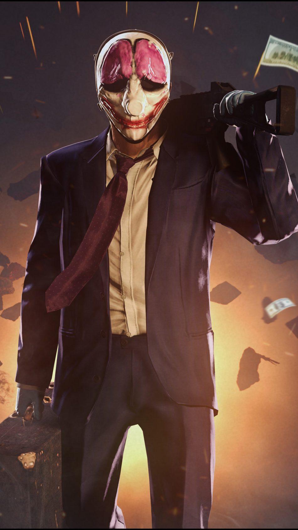 950x1689 Payday 2 PS4 Video Game 4K Ultra HD Mobile Wallpaper