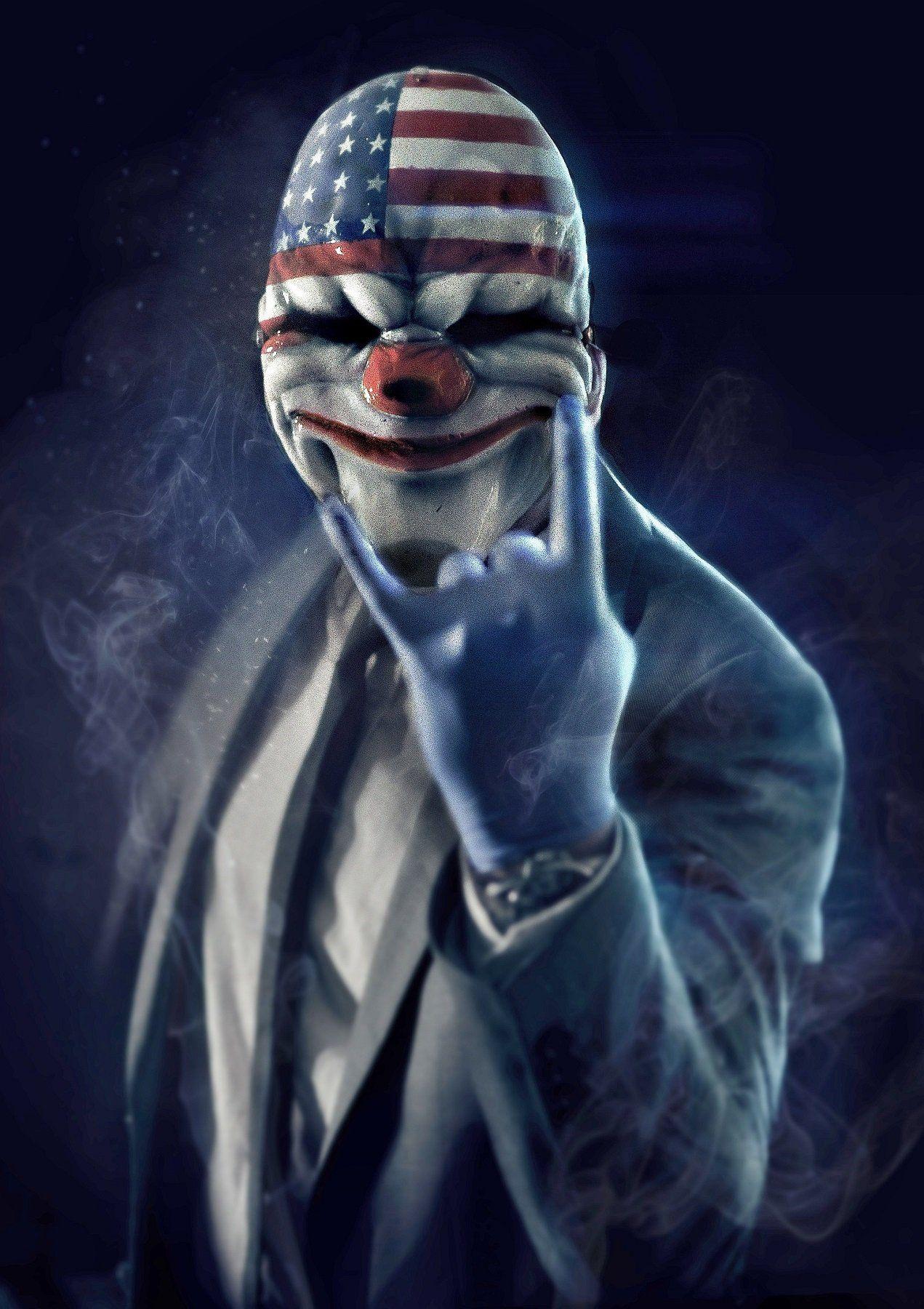 1271x1800 Payday 2 Poster. Payday Payday 2 masks, Joker artwork