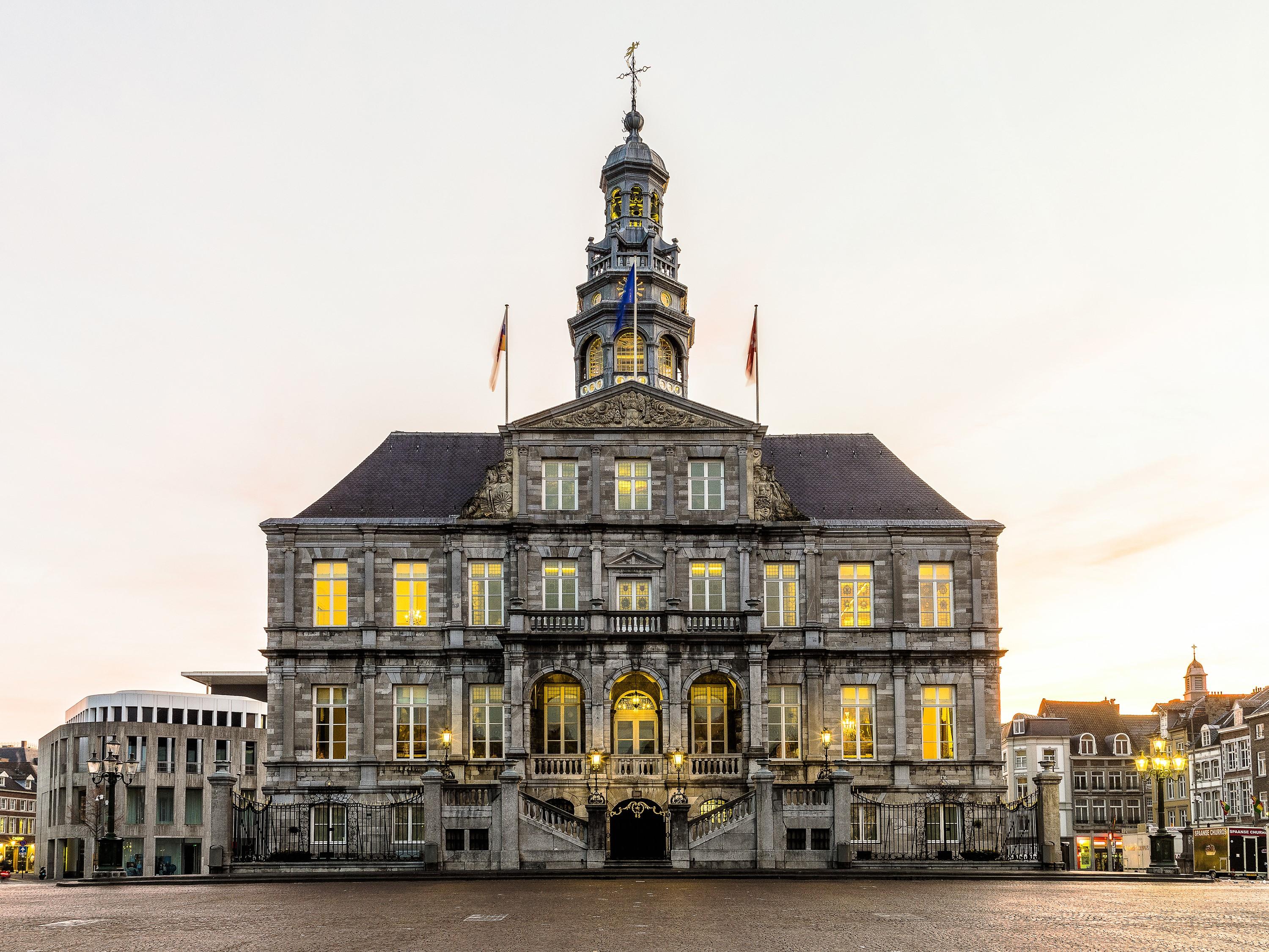 3000x2250 Maastricht, Netherlands, Houses, Street lights. Mocah HD Wallpaper