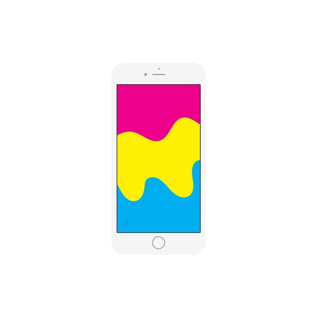 1280x1280 Wavy Pan Pride Mobile Wallpaper
