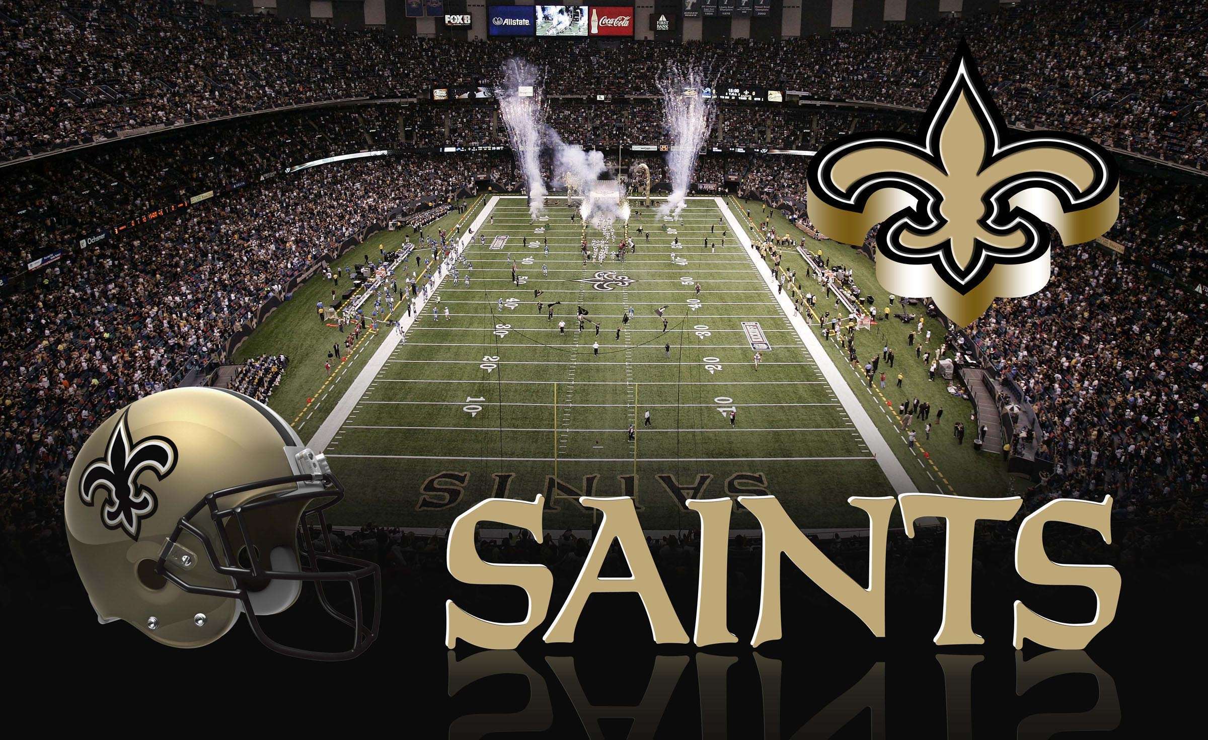 2400x1471 Saints Football Wallpaper