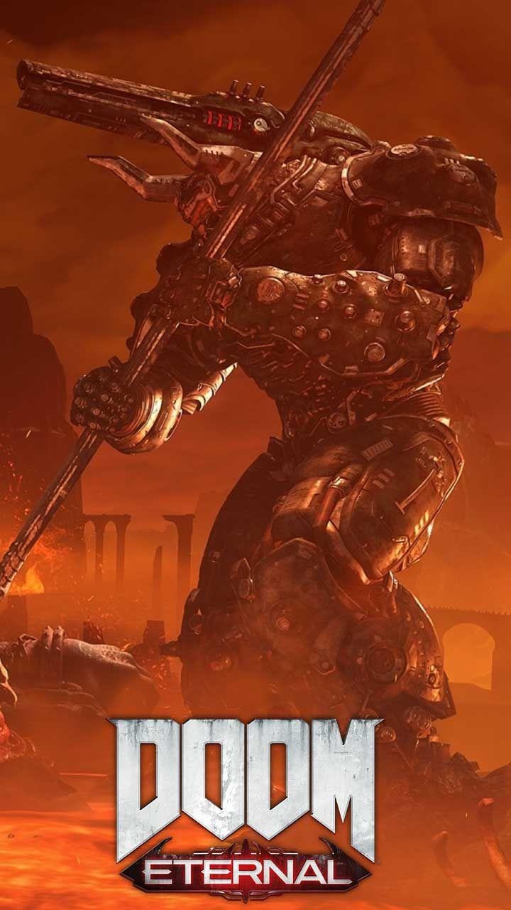 720x1280 Doom eternal wallpaper HD phone background game logo art Monsters on iPhone android lock screen. HD phone background, Doom, Gaming wallpaper