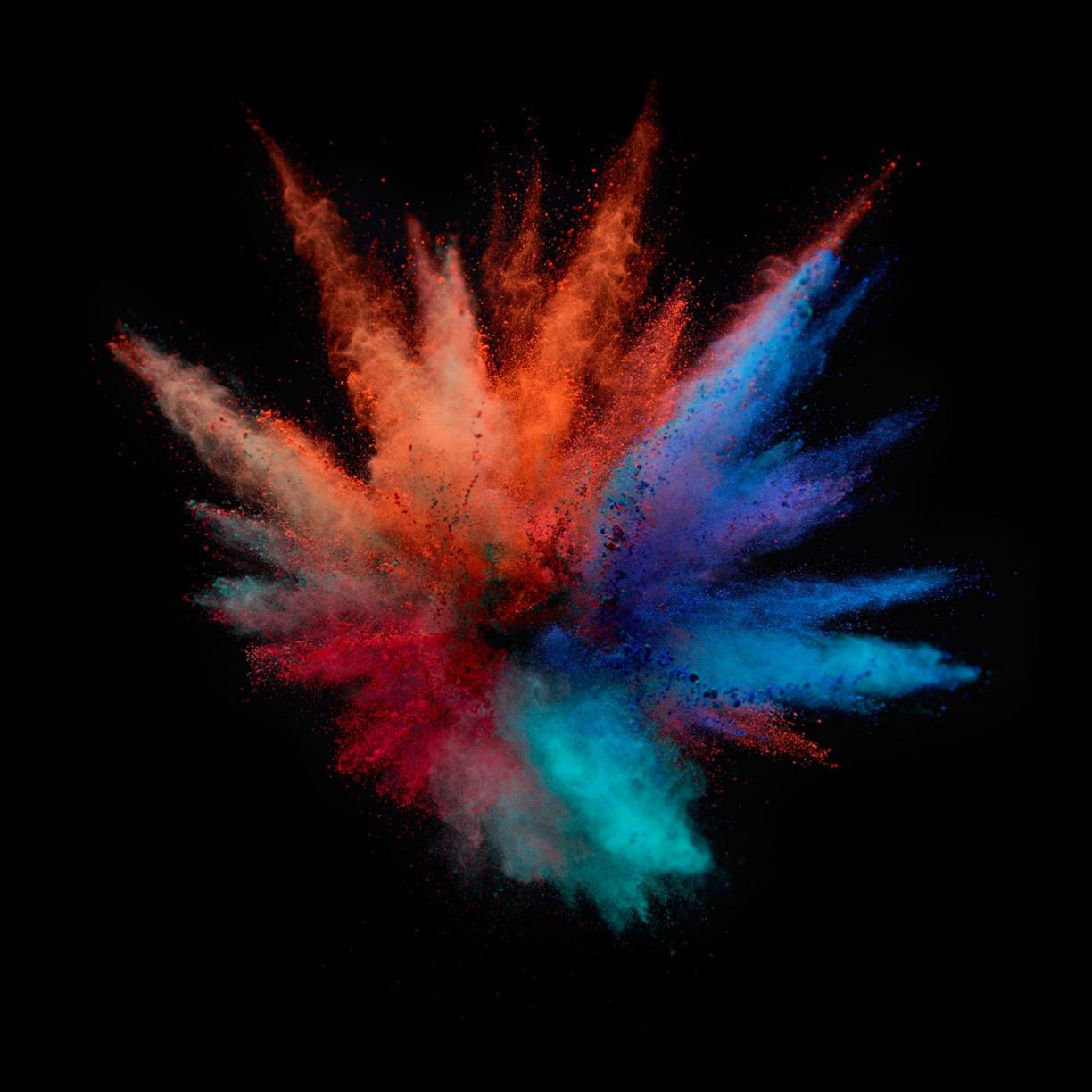 1224x1224 Color powder, explosion, colorful wallpaper, 2880x HD image, picture, 222f96d9