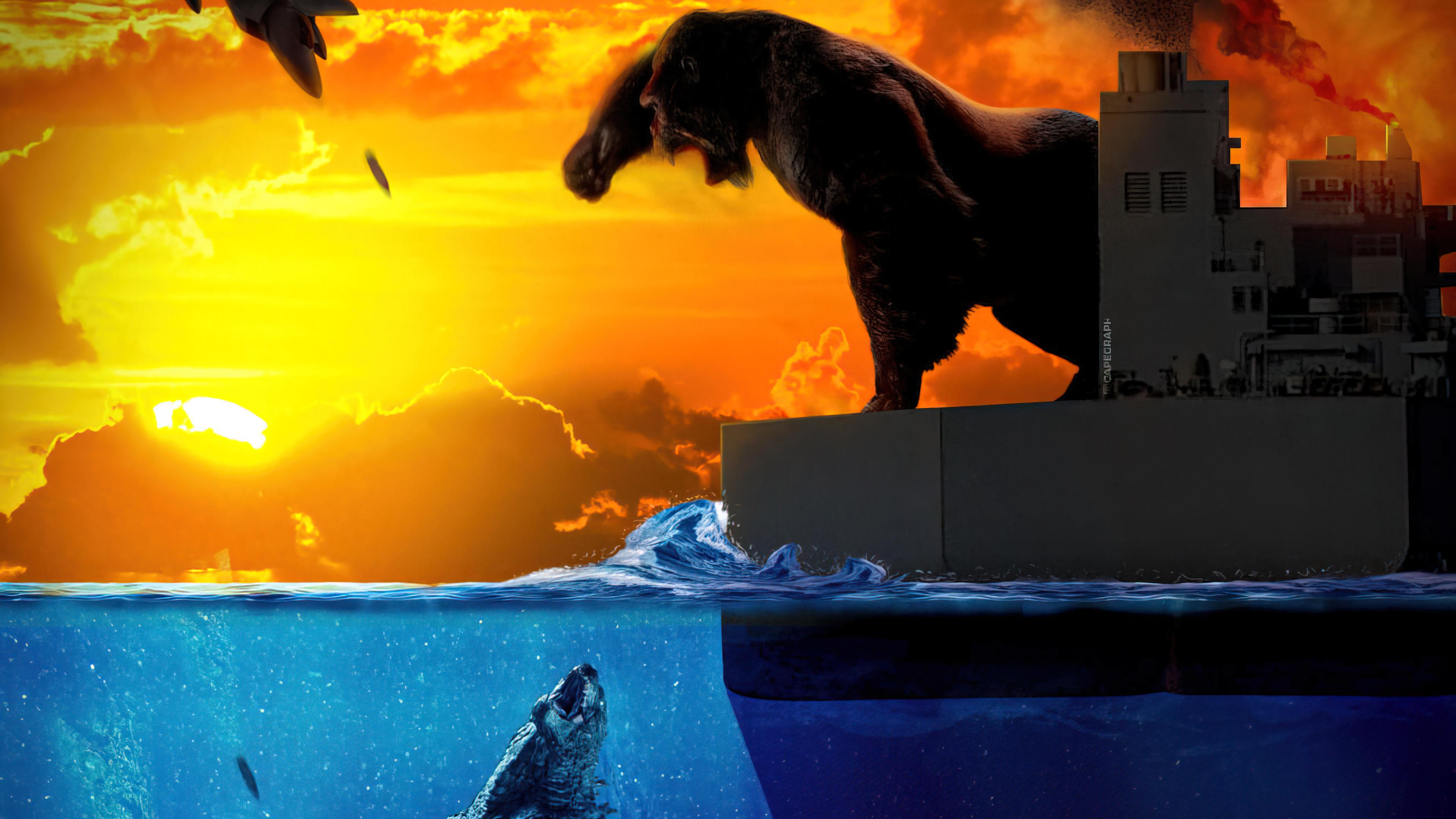 3840x2160 Godzilla Vs Kong 4k Ultra HD Wallpaper