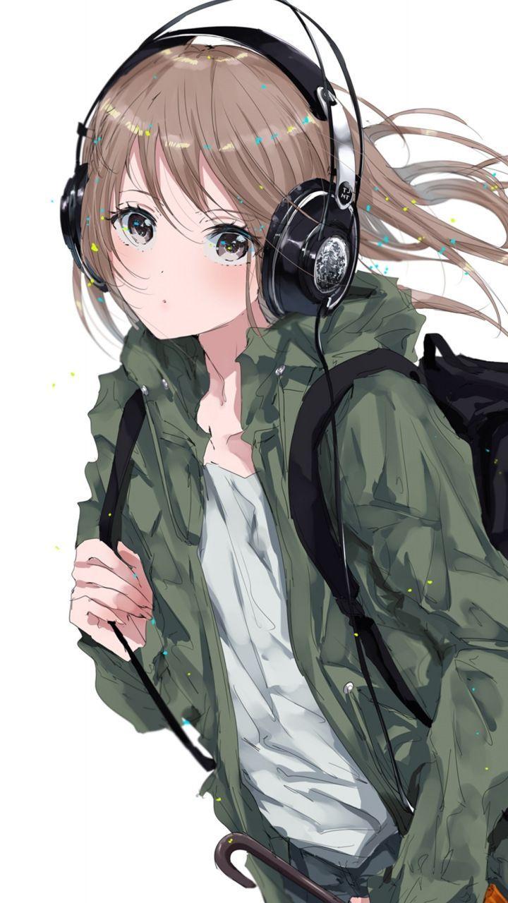 HD wallpaper anime anime girls headphones  Wallpaper Flare