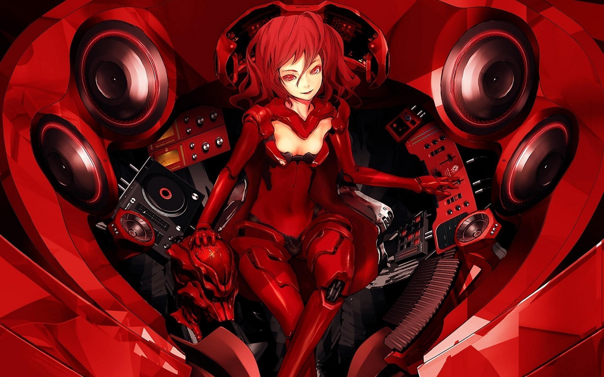 1920x1200 Red Anime