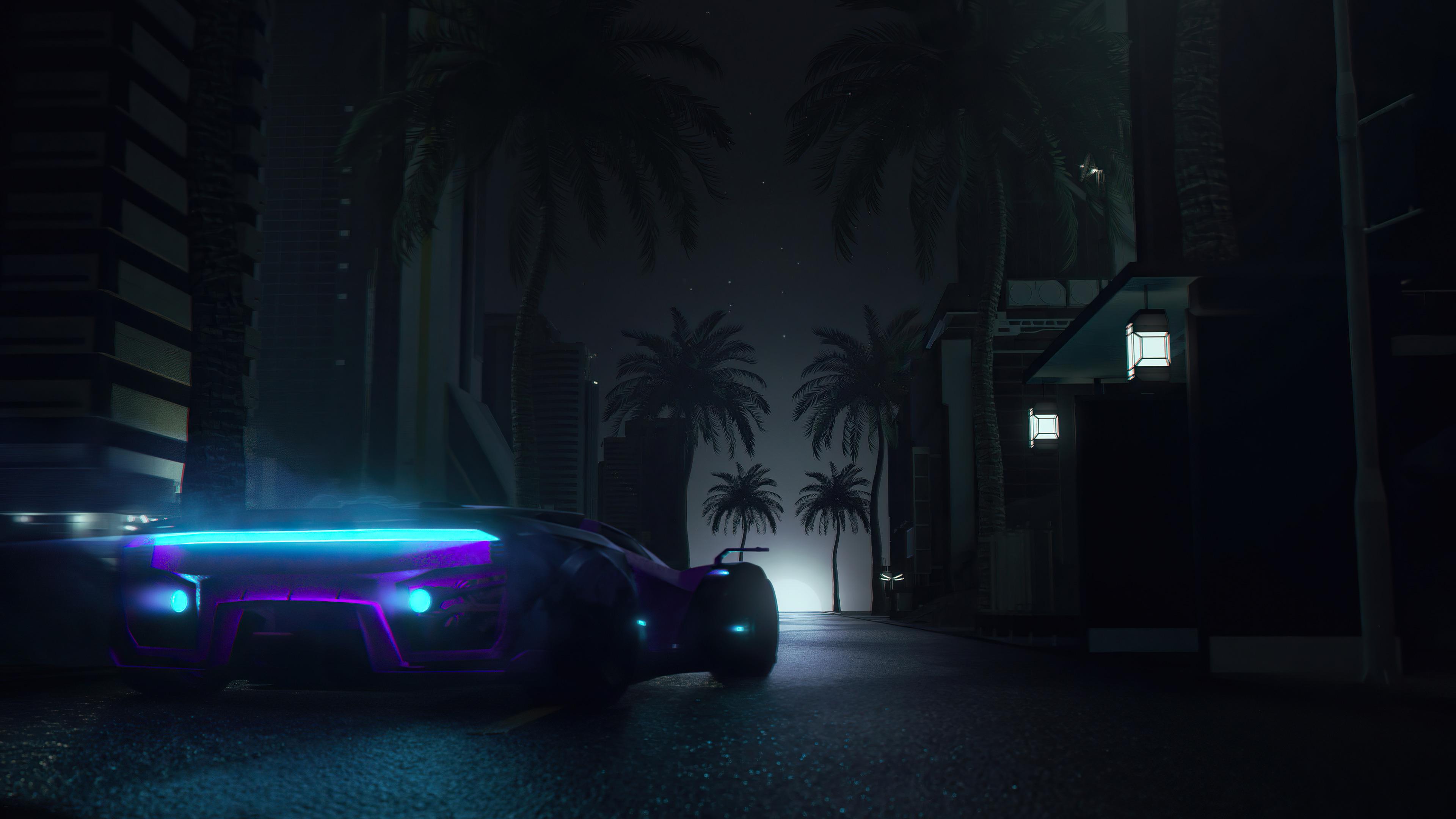 3840x2160 Wallpaper 4k Midnight Neon Drive 4k Wallpaper