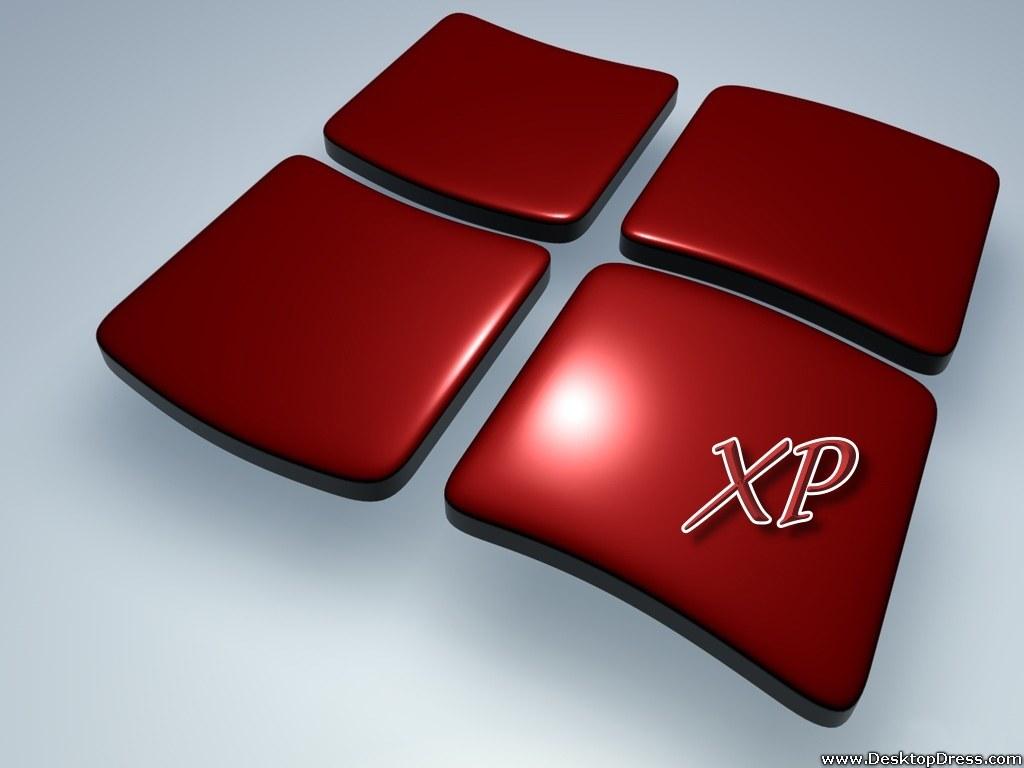 1024x768 Desktop Wallpaper 3D Background Red Flag Windows Xp