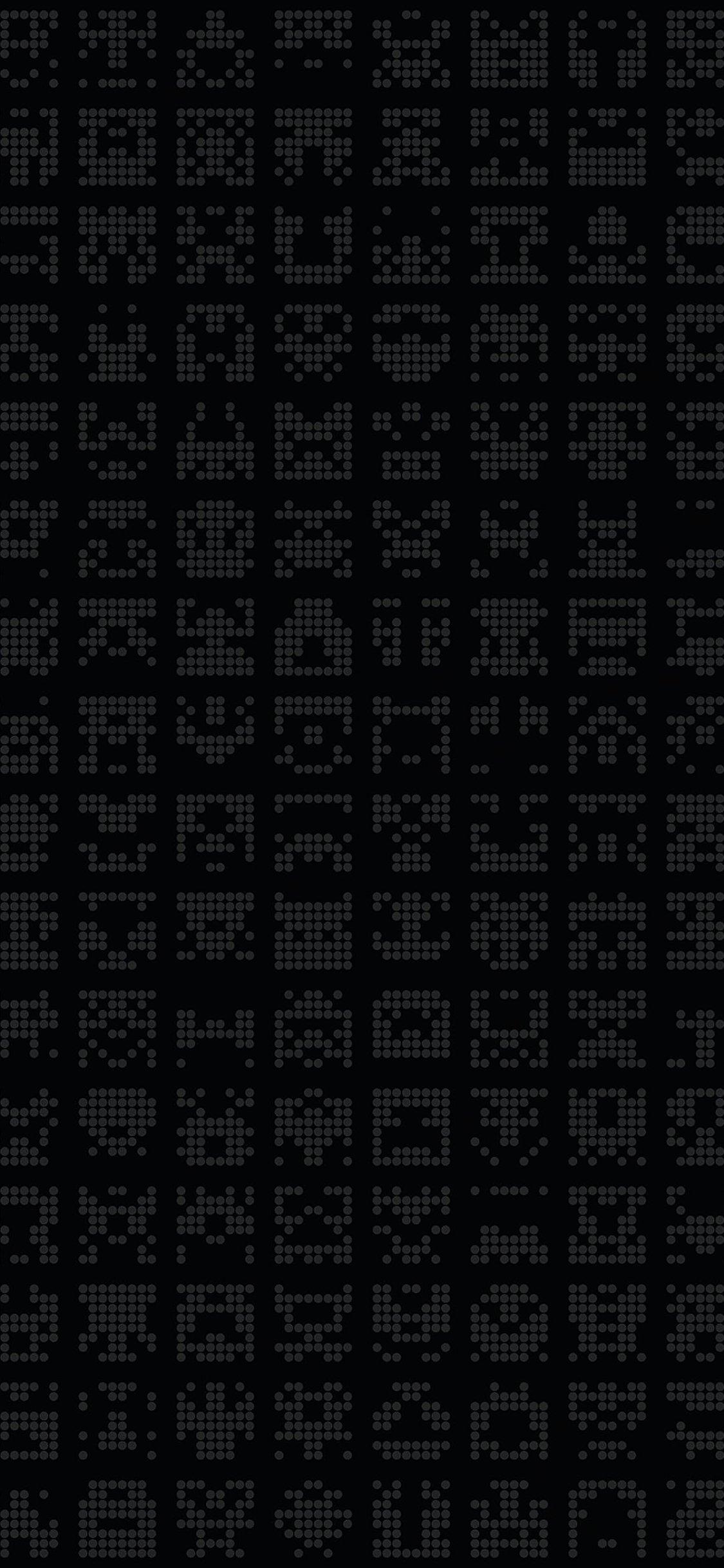 1125x2436 Alien symbol dark pattern iPhone 11 Wallpaper Free Download