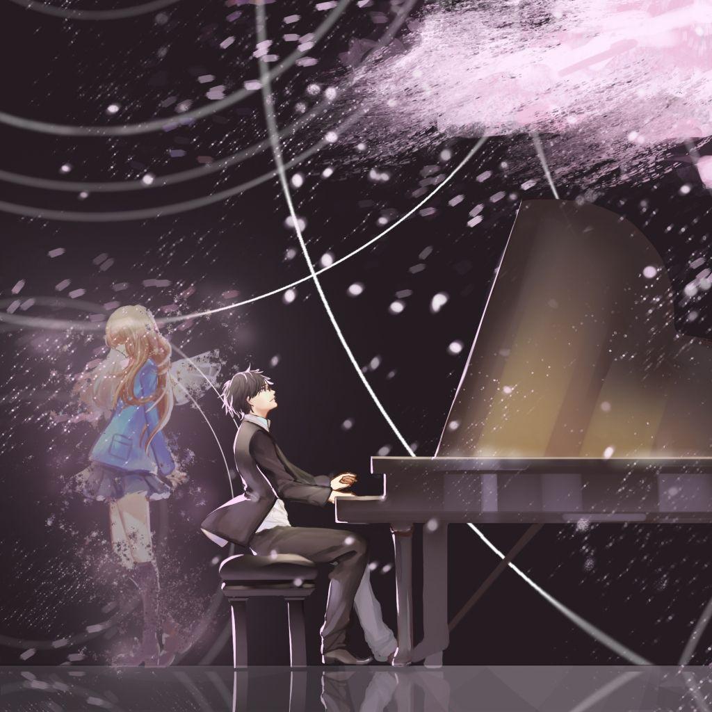 1024x1024 Anime Your Lie In April (1024x1024) Wallpaper