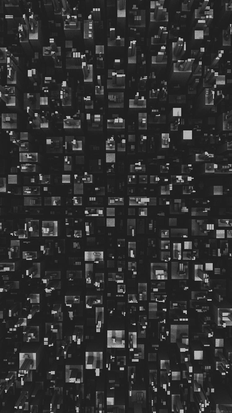 750x1334 iPhone 6 Wallpaper art building dark pattern
