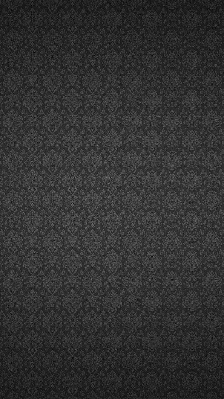 750x1334 iPhone Wallpaper Black Pattern