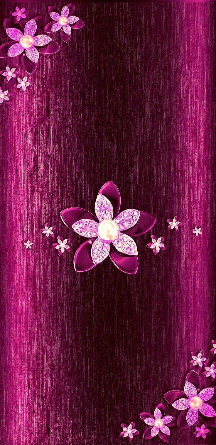 736x1512 Pink Butterfly iPhone Wallpaper