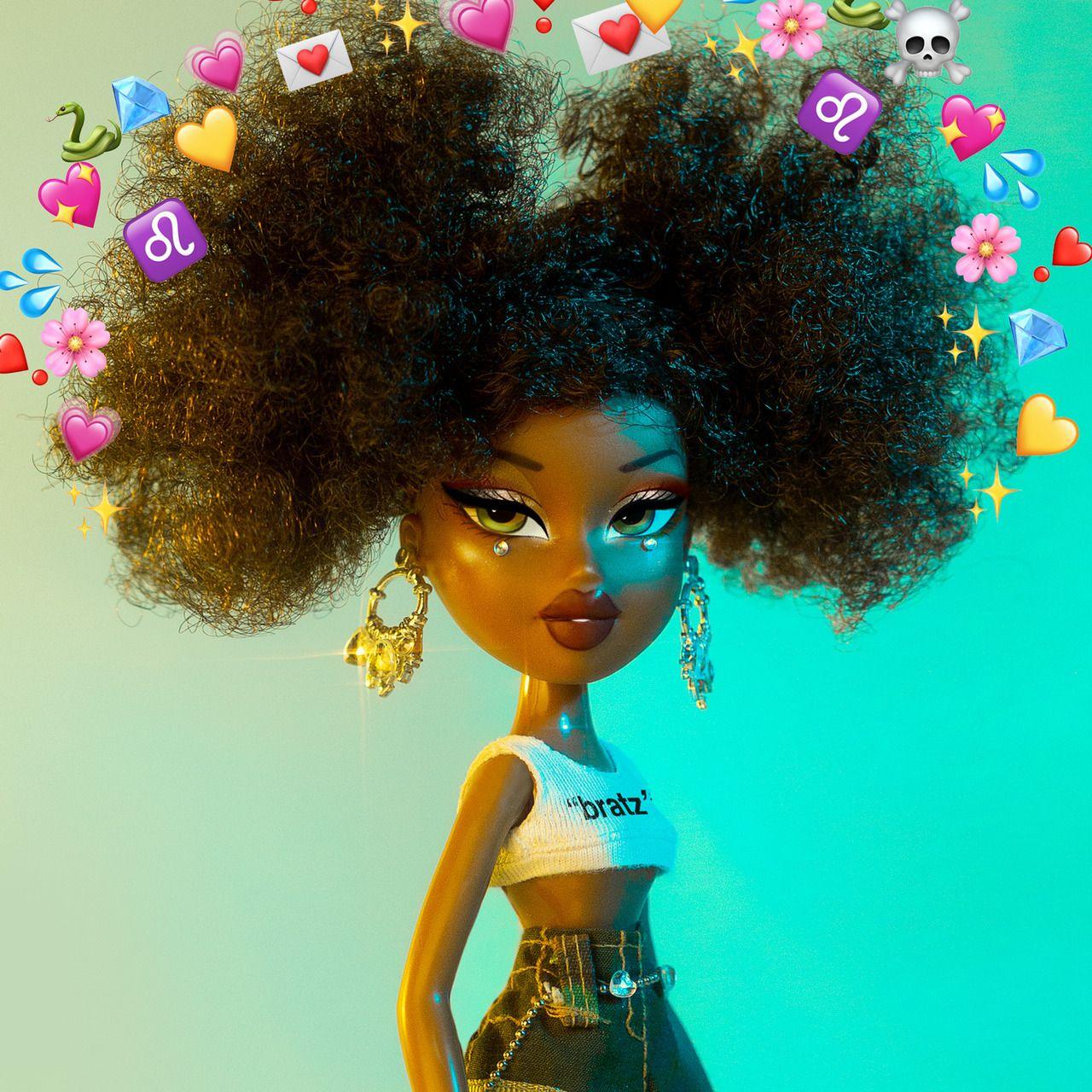 black bratz doll cartoon