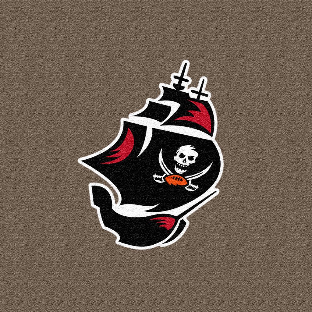 1024x1024 Tampa Bay Buccaneers Team Logo iPad Wallpaper