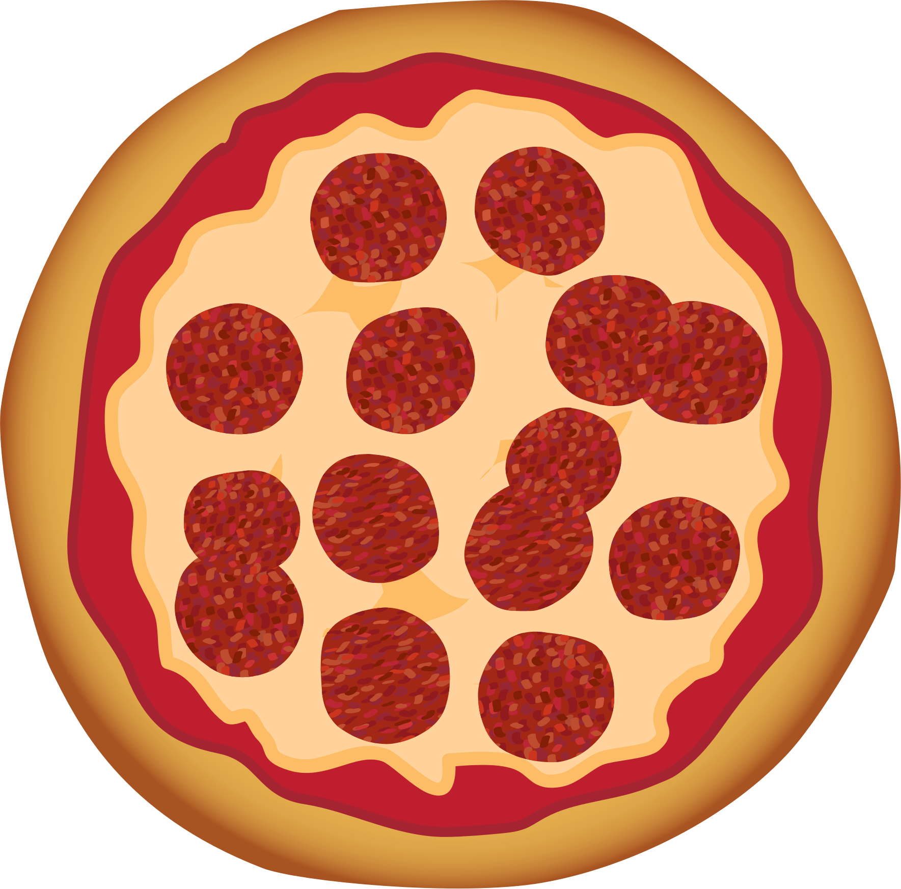 1769x1745 Animated Pizza Clipart Collection