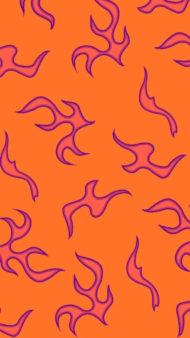 736x1308 Orange and purple flame wallpaper. Aesthetic iphone wallpaper, iPhone wallpaper tumblr aesthetic, iPhone background wallpaper