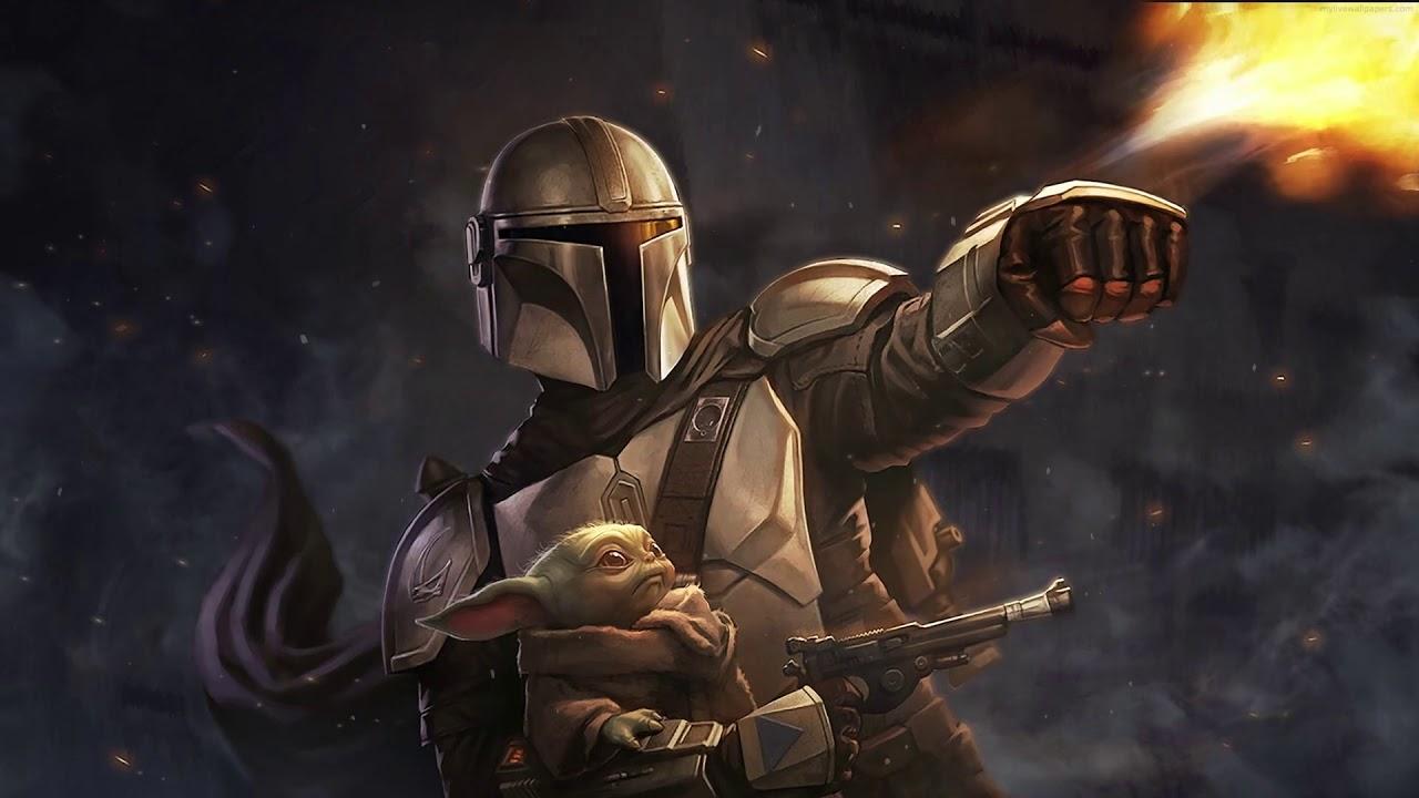 1280x720 The Mandalorian Flame Thrower Engine Wallpaper