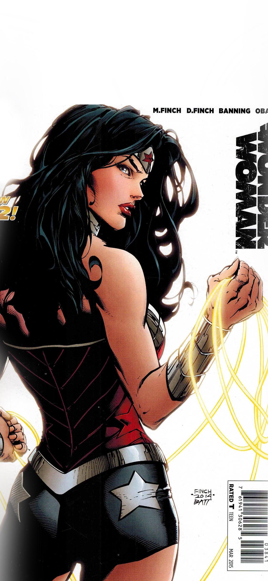 1125x2436 Wonder Woman Hero Art Illustration Wallpaper