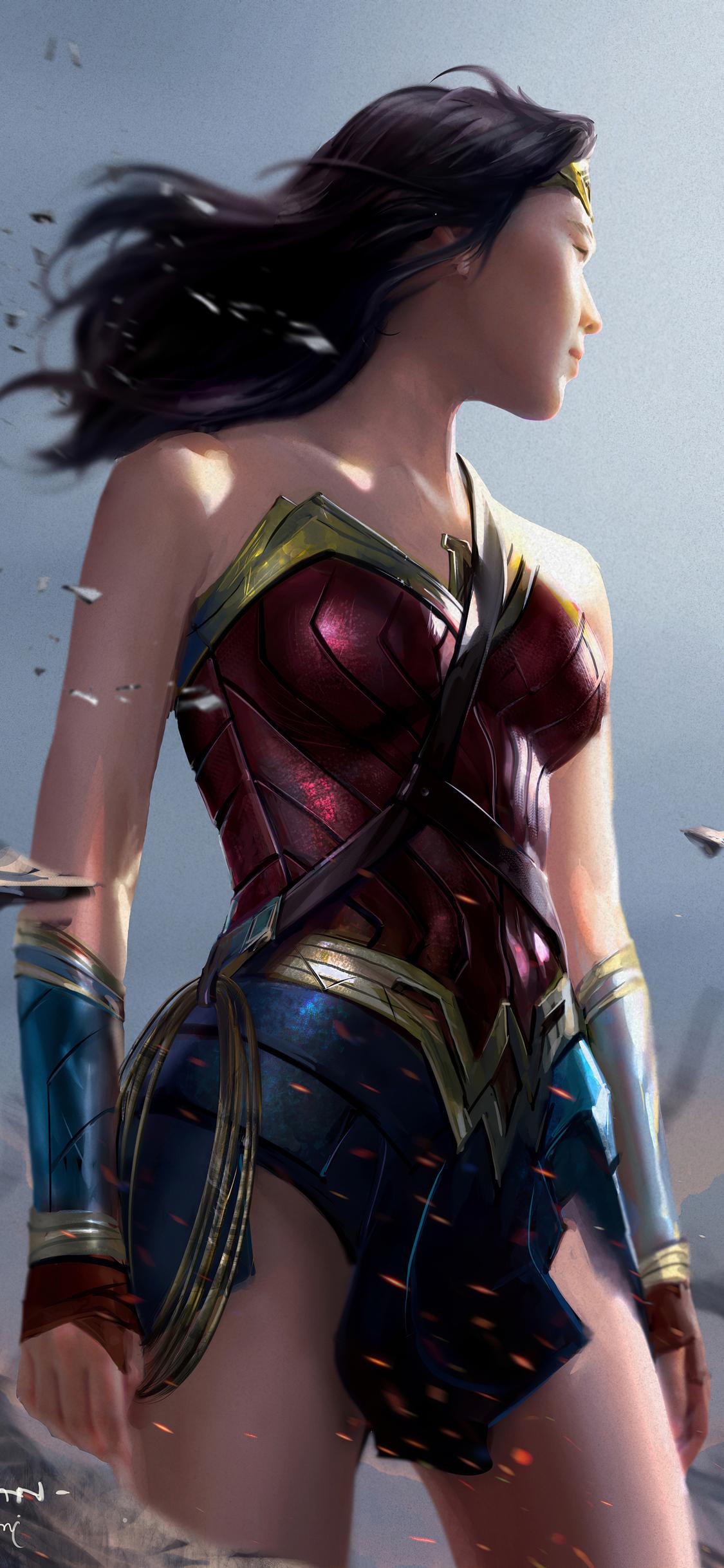 1125x2436 Wonder Woman Asian iPhone XS, iPhone iPhone X HD 4k Wallpaper, Image, Background, Photo and Picture