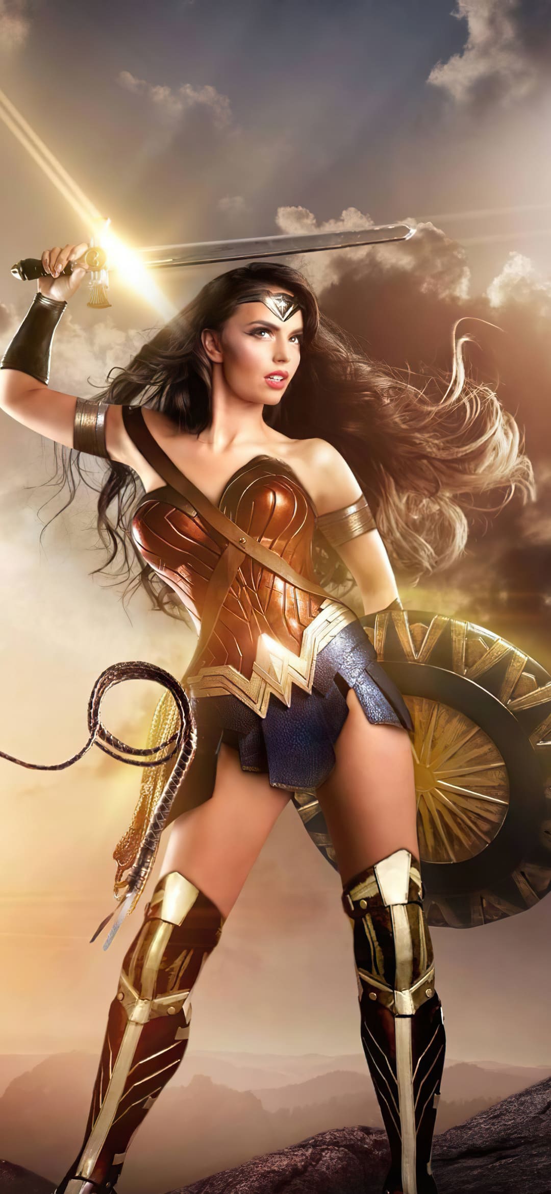 1080x2340 Wonder Woman Mobile Wallpaper