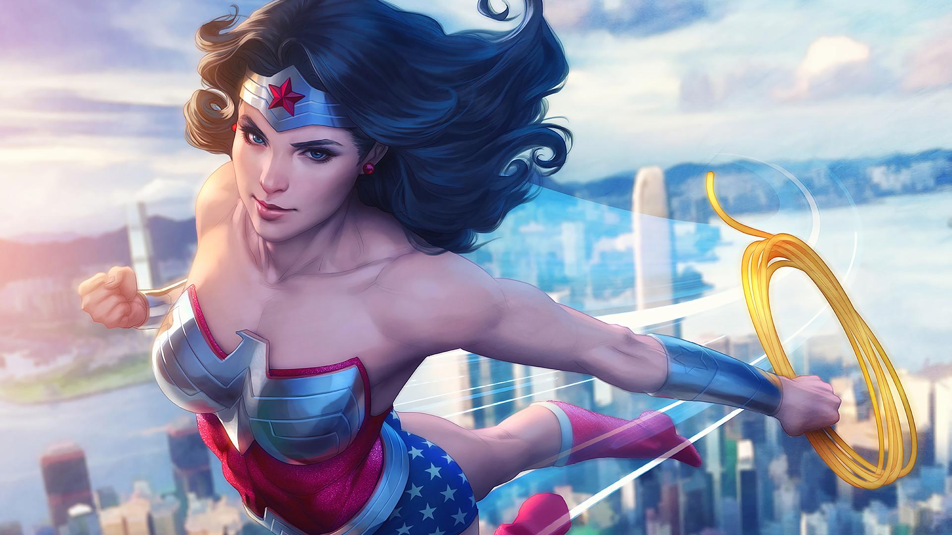 1920x1080 Desktop Wallpaper Wonder Woman, Dc Comics, Superhero, Fan Digital Art, HD Image, Picture, Background, Nvuppm