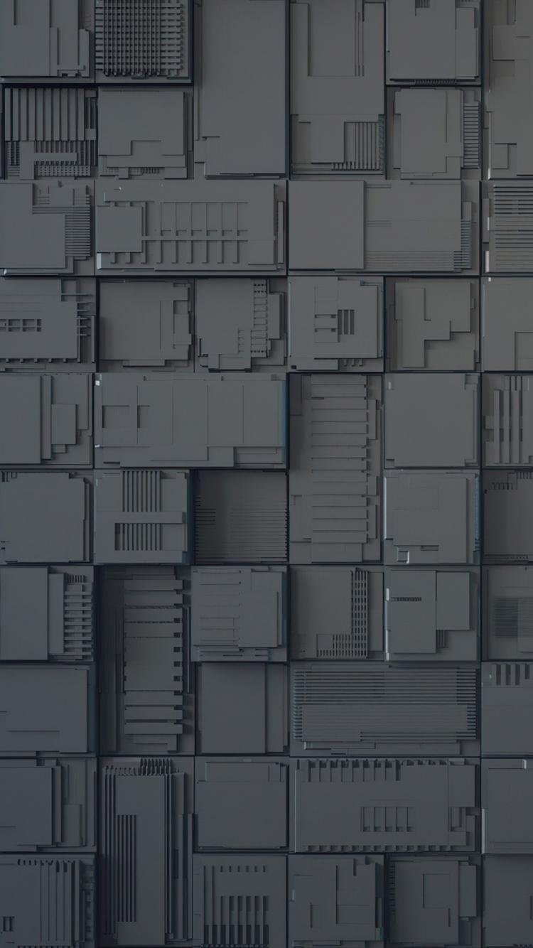 750x1334 Download 750x1334 wallpaper geek, circuit board, dark cubes, abstract, iphone iphone 750x1334 HD image, background, 26401