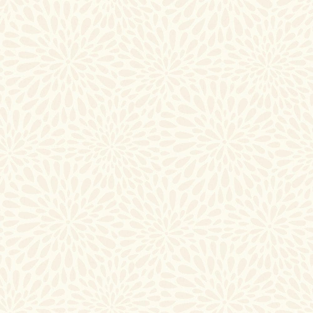 1000x1000 Beacon House Calendula Beige Modern Floral Beige Wallpaper Sample 2535 20664SAM Home Depot