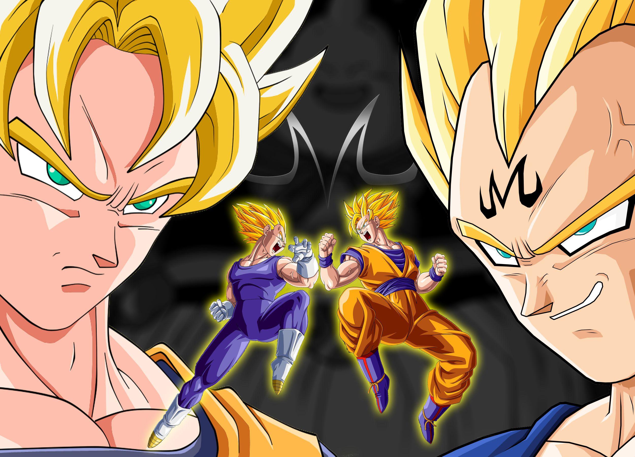 2500x1800 Goku vs Vegeta Wallpaper, HD Goku vs Vegeta Background on WallpaperBat